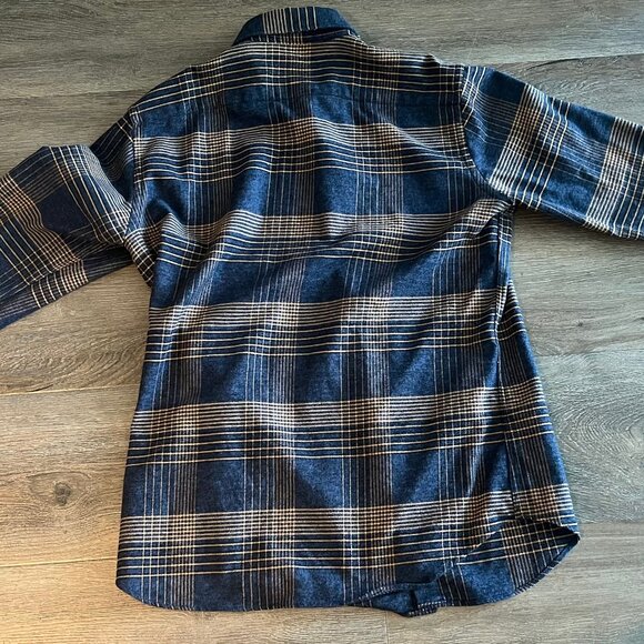 Outclass Glencheck Flannel Plaid Shirt Button Down Long Sleeve Casual Mens M - Picture 11 of 11